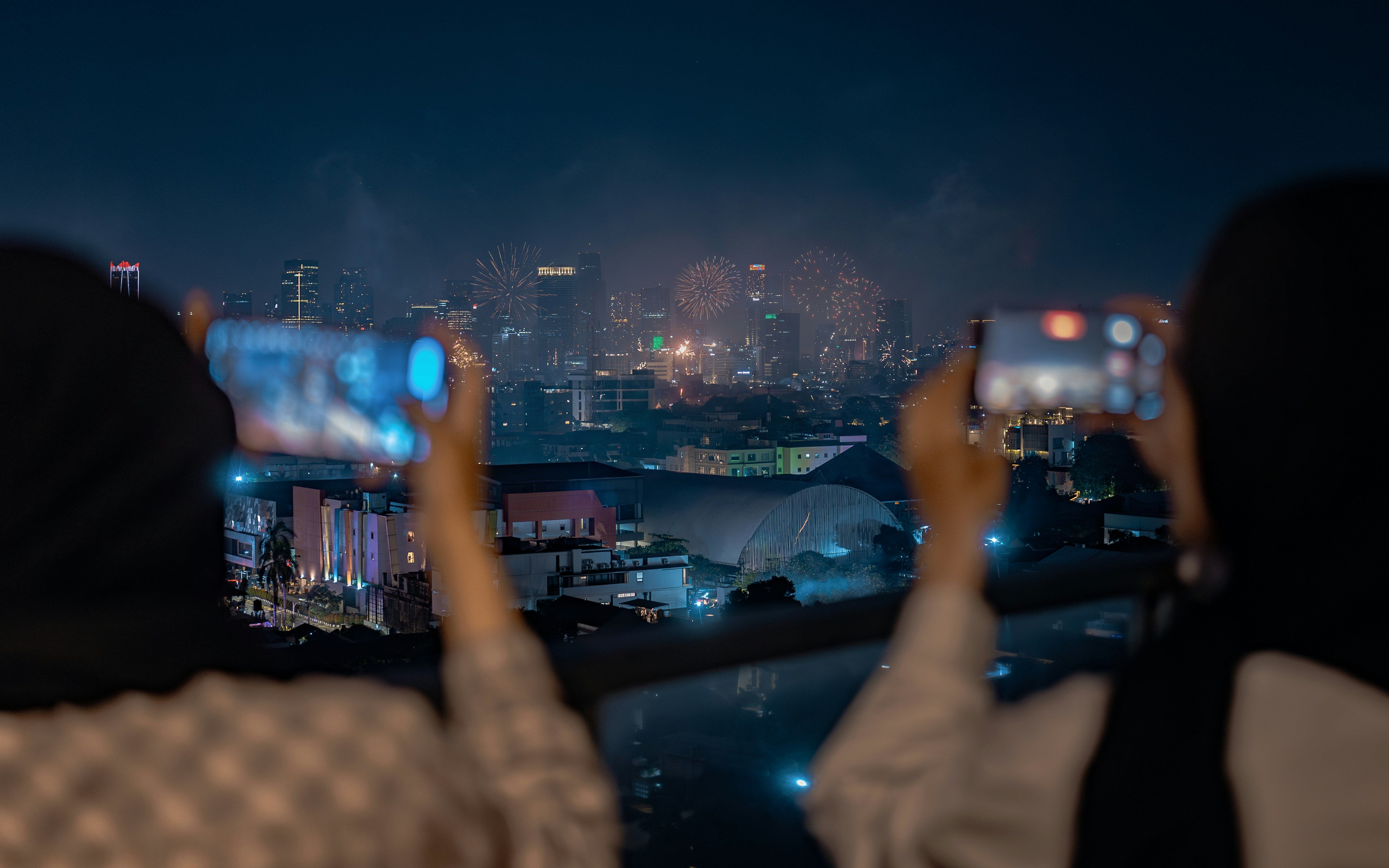 Oslavy nového roku v Plzeňském kraji.