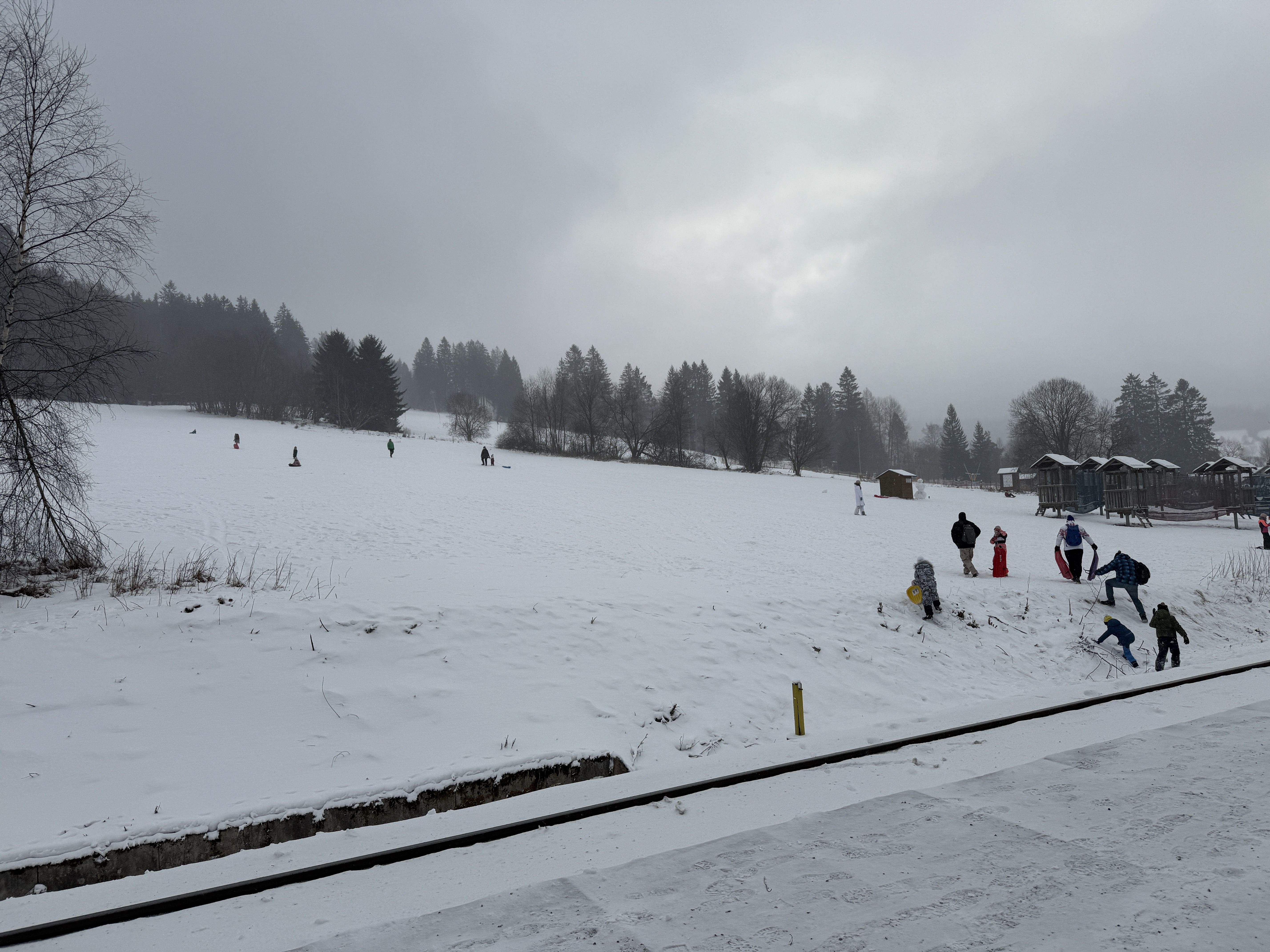 Do Železné Rudy se vydali nadšení lyžaři.