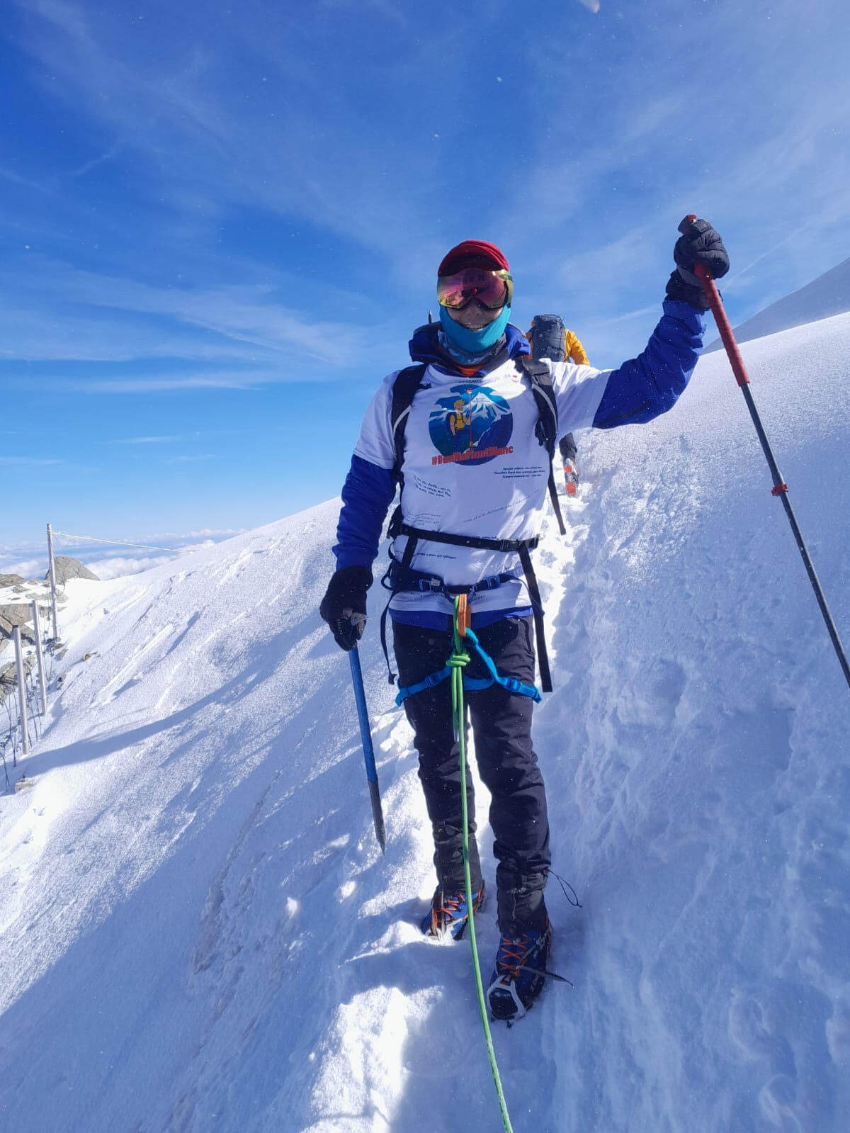 Daniel se pokusil zdolat horu Mont Blanc.