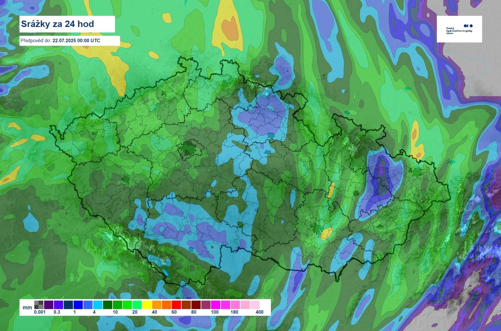 Přes Česko přejde studená vlna a s ní vydatné bouřky.