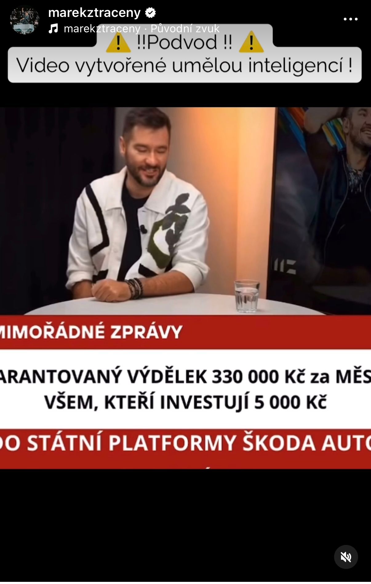 Záhada s tváří Marka Ztraceného: AI podvodníci útočí, podívejte, co dokázali vytvořit