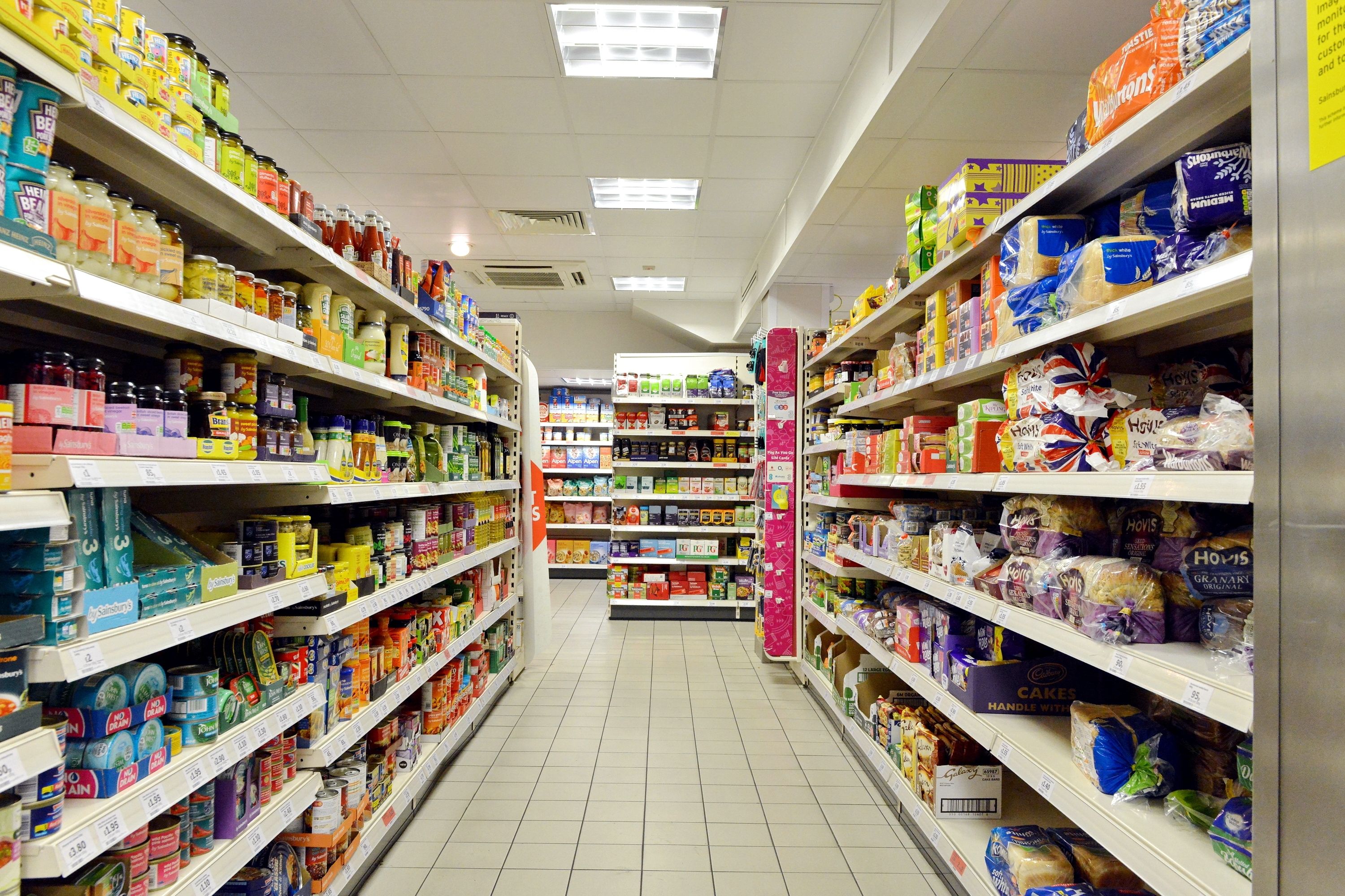 Najdete zde plno potravin za pár korun.