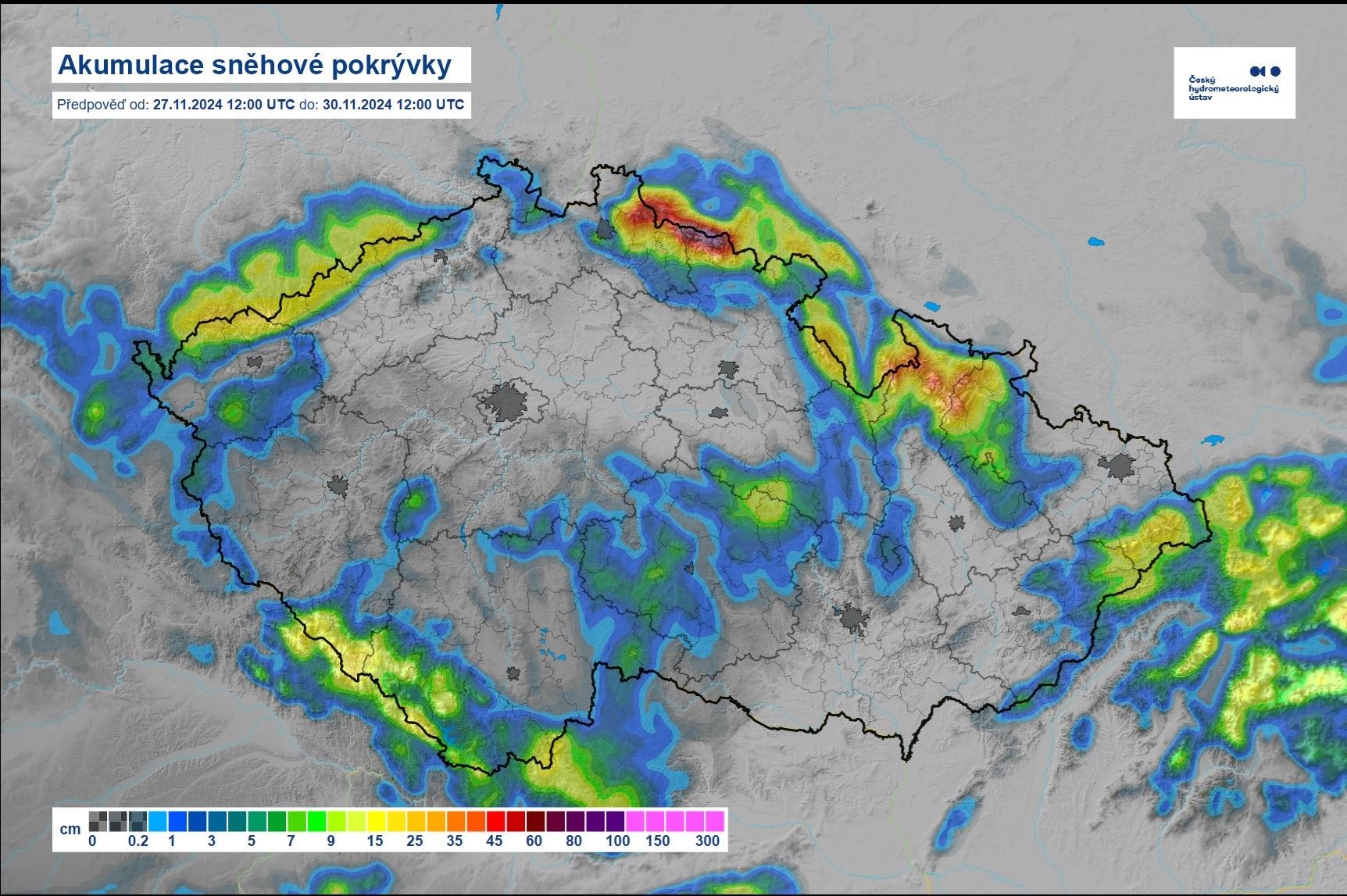 Na Česko se žene vydatné sněžení.