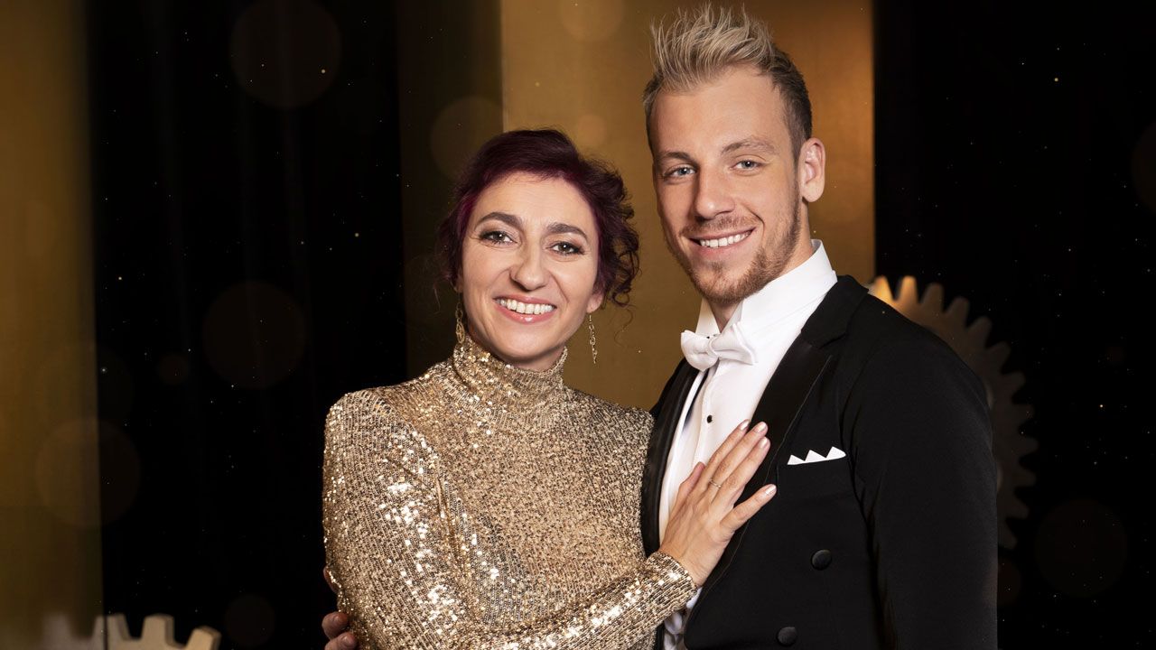 Martin Prágr se svou taneční kolegyní.