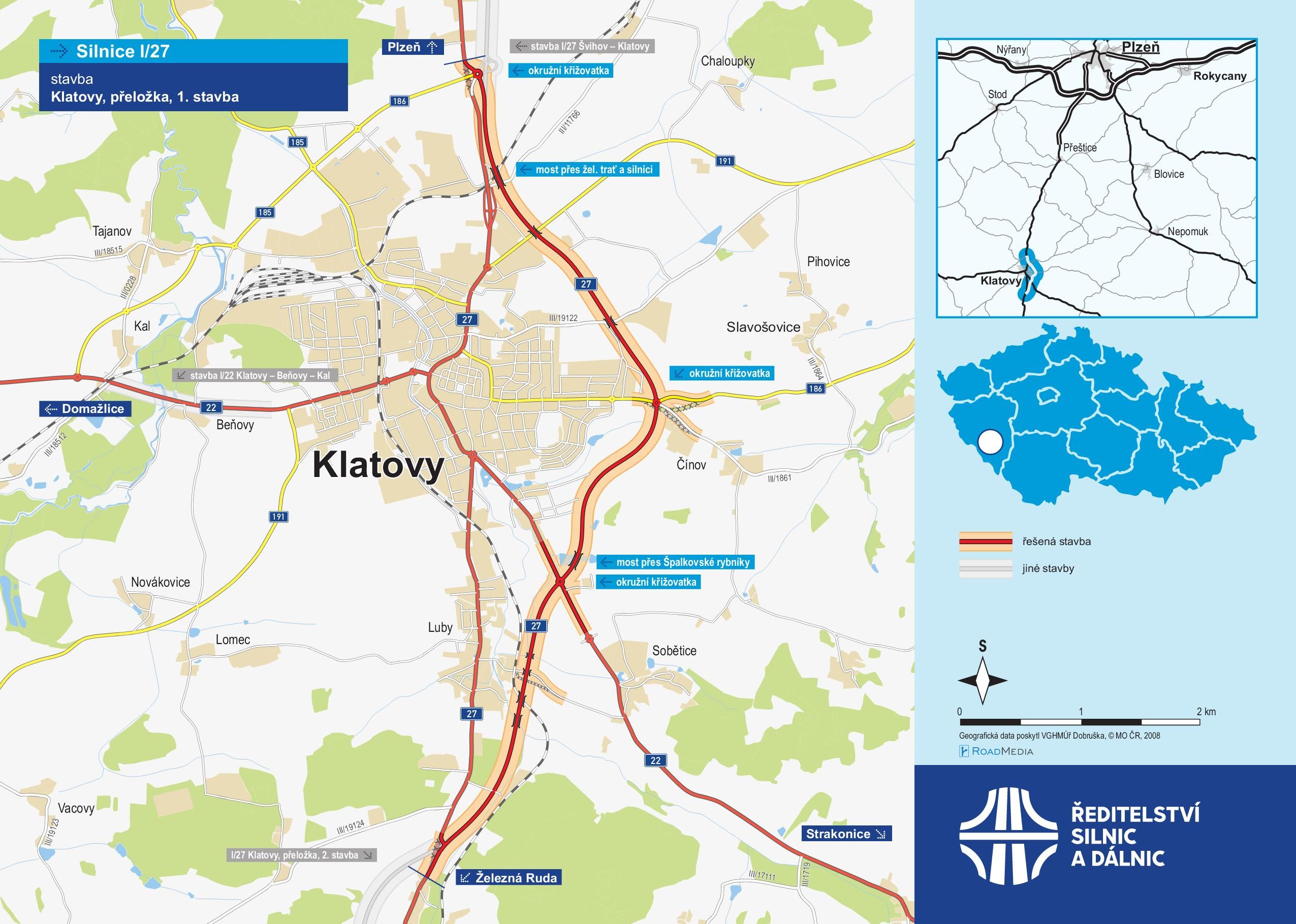 Řidiči se dočkali nové obchvatu u Klatov.