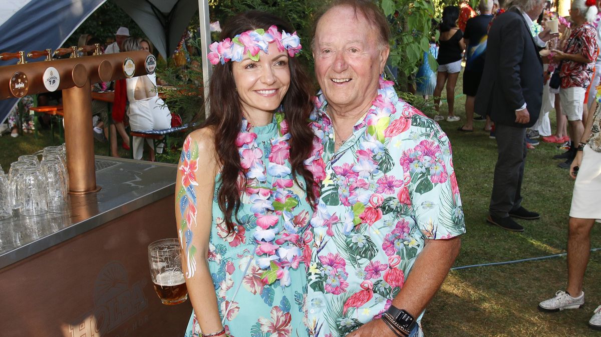 Petr Janda se svou manželkou Alicí.