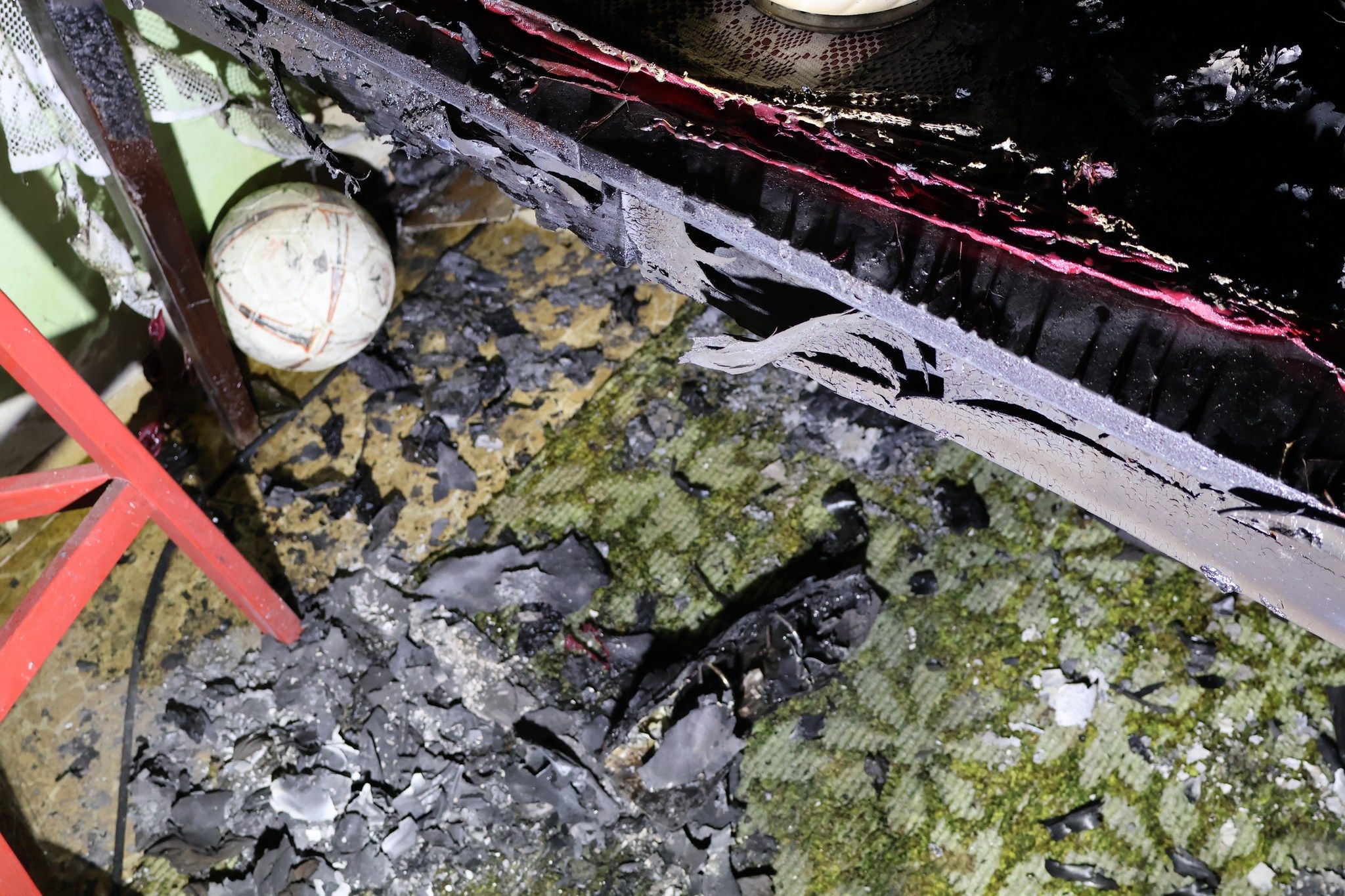 Požár bytu v Boru u Tachova.