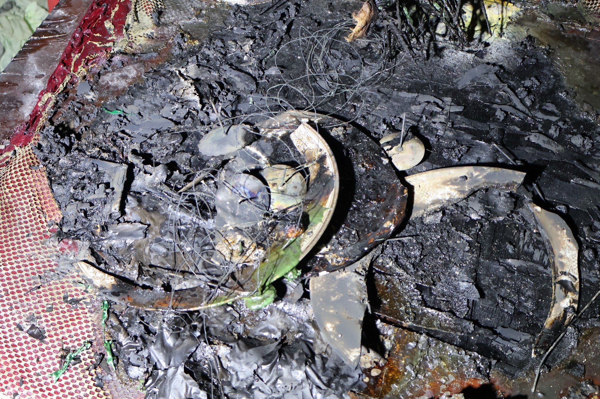 Požár bytu v Tachově.