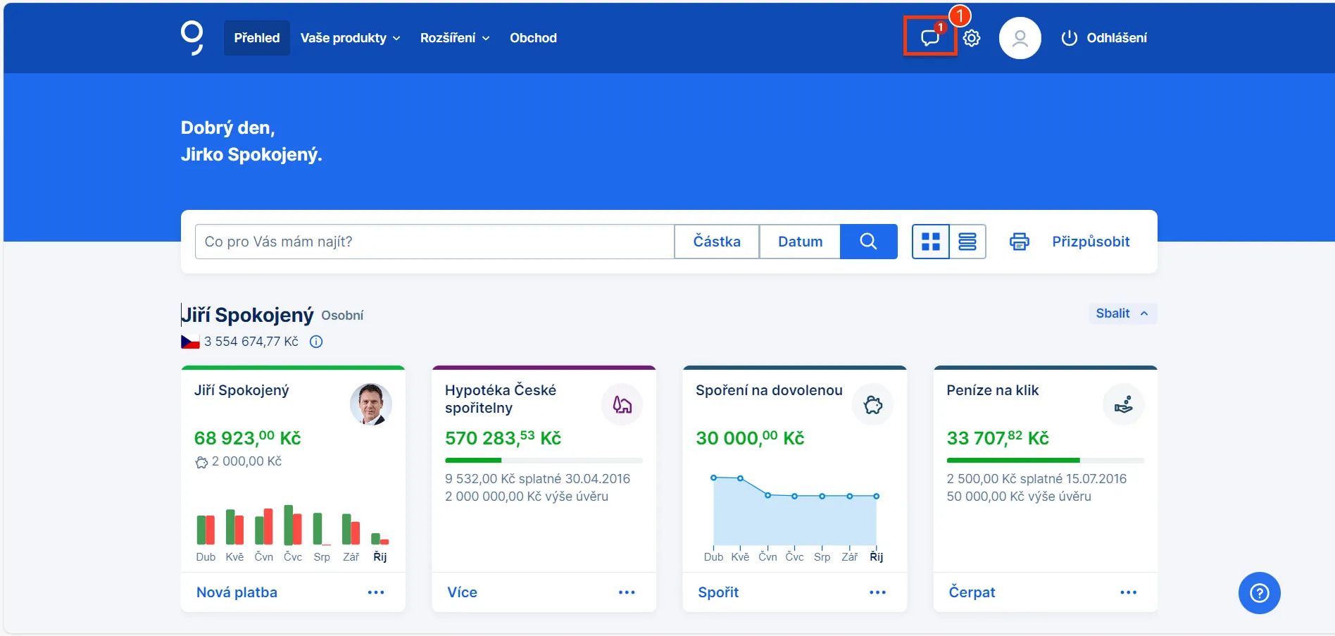 Česká spořitelna mění podmínky svých služeb.