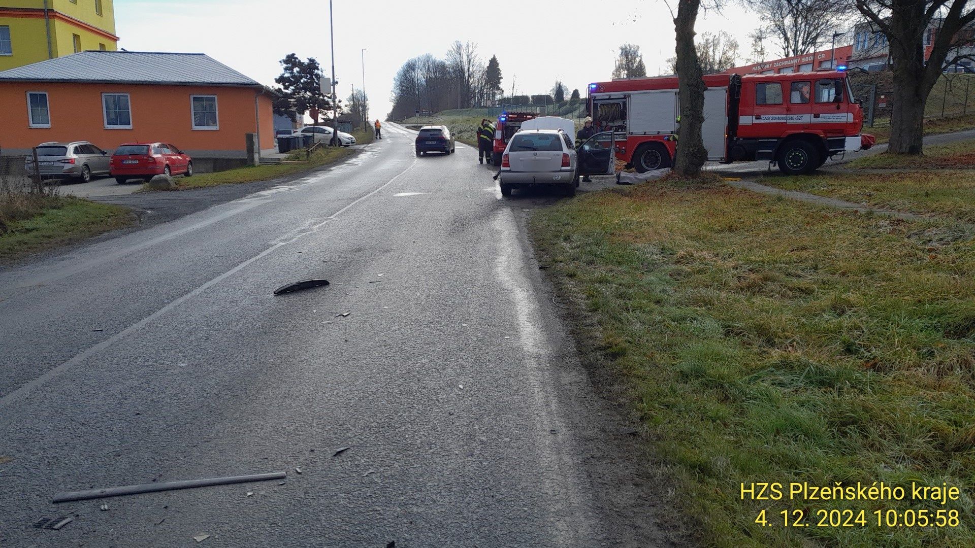 V Tachově došlo k dopravní nehodě osobního automobilu.