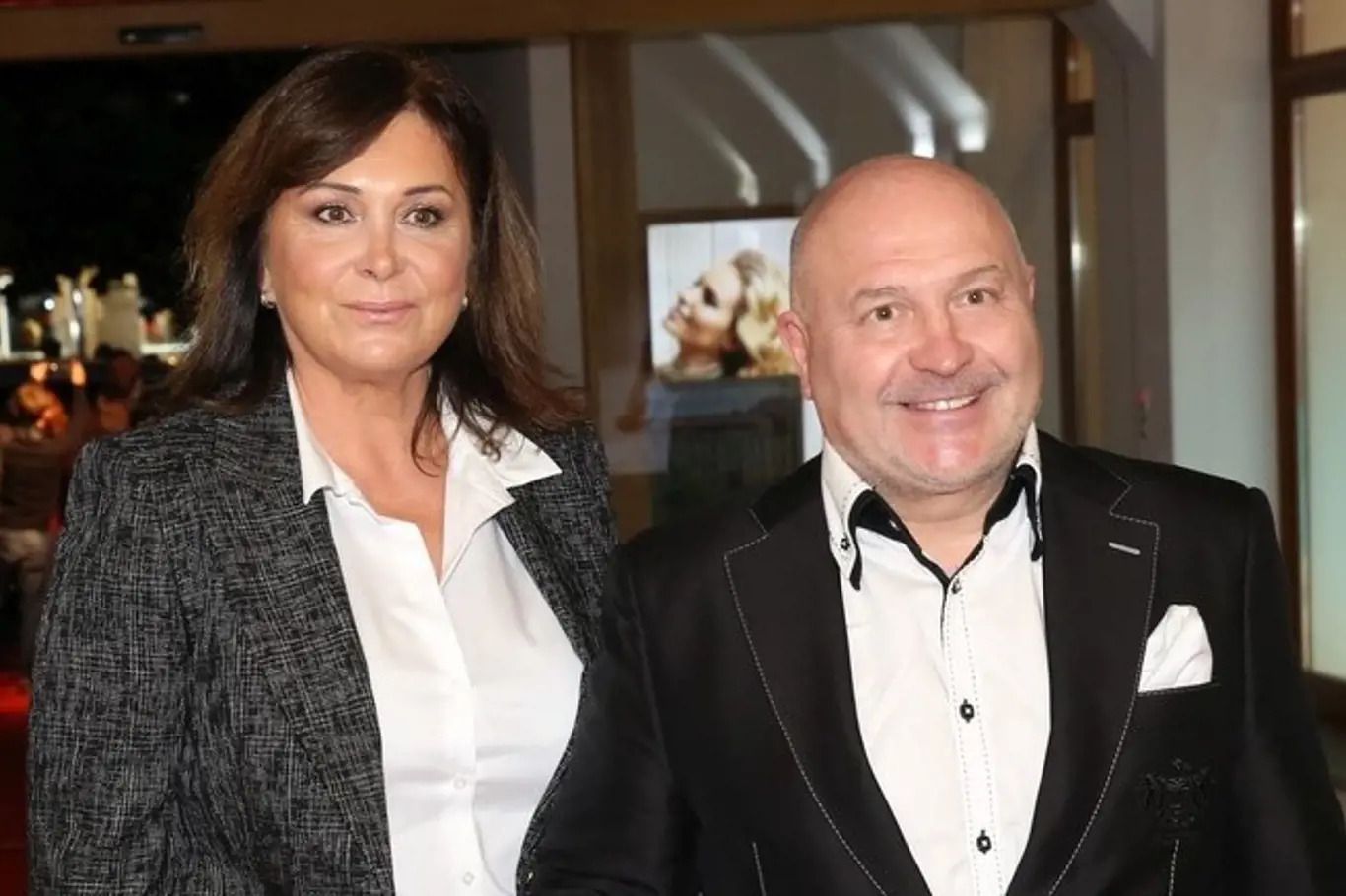 Michal David s manželkou.