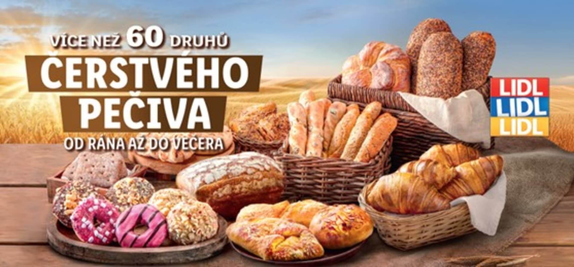 Lidl nabízí nové pečivo.