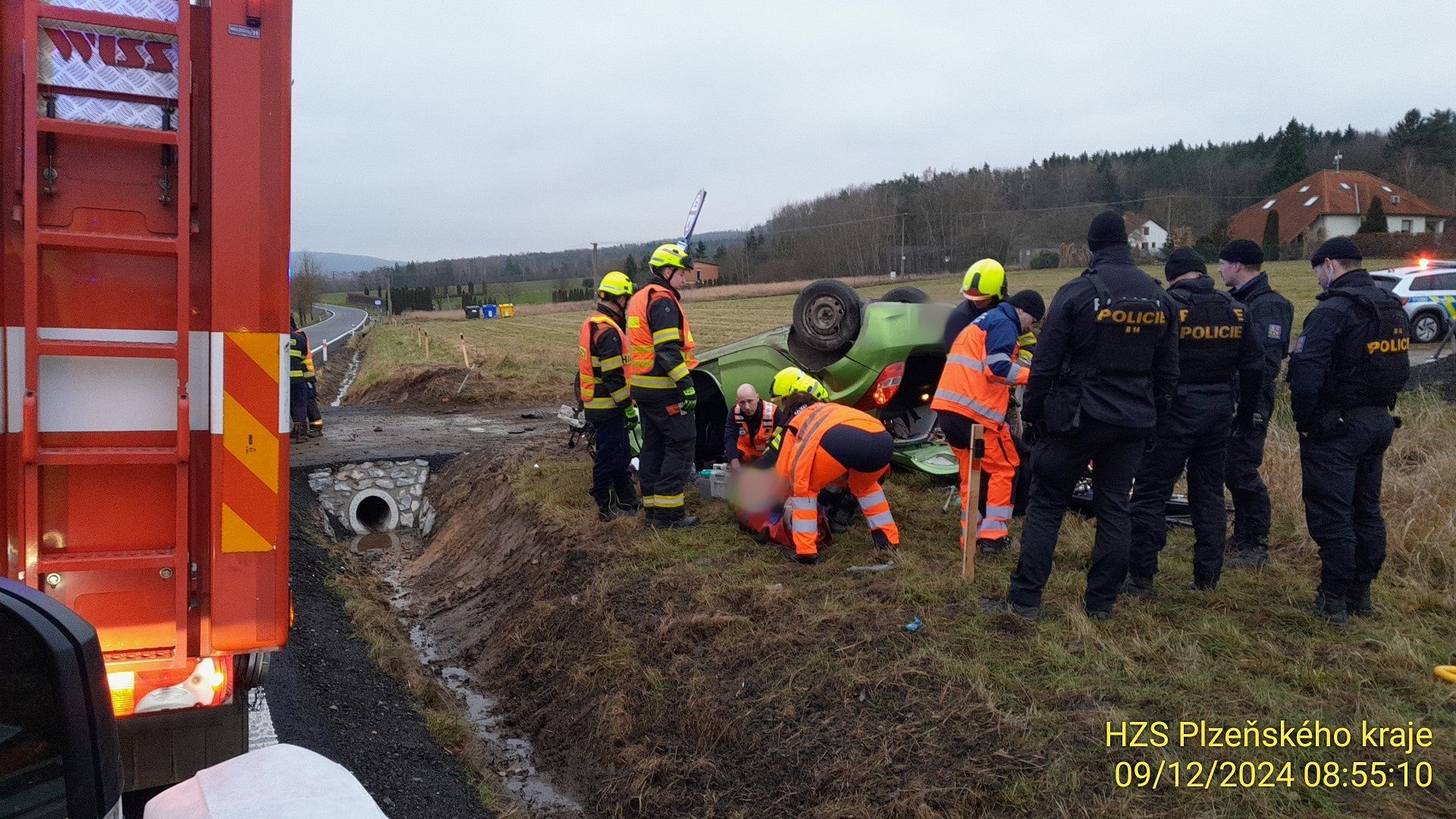 Dopravní nehoda u Starého Plzence.