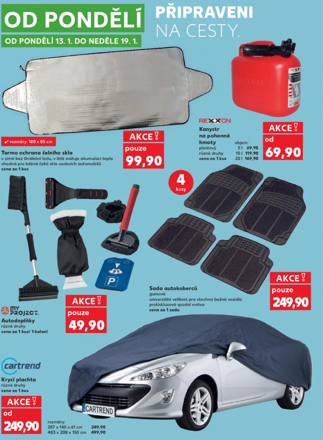 Kaufland výrazně snižuje ceny na autodoplňky.