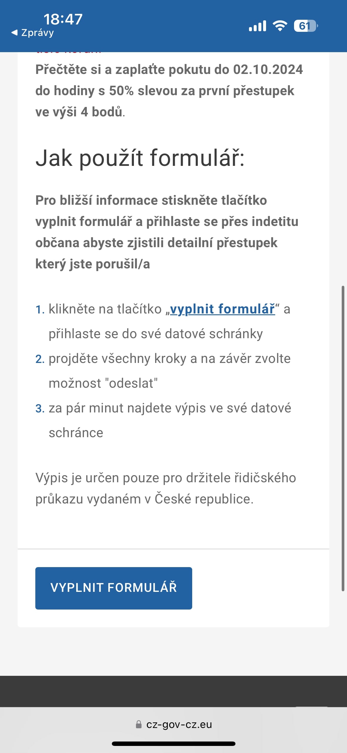 Stránka se tváří jako pravá.