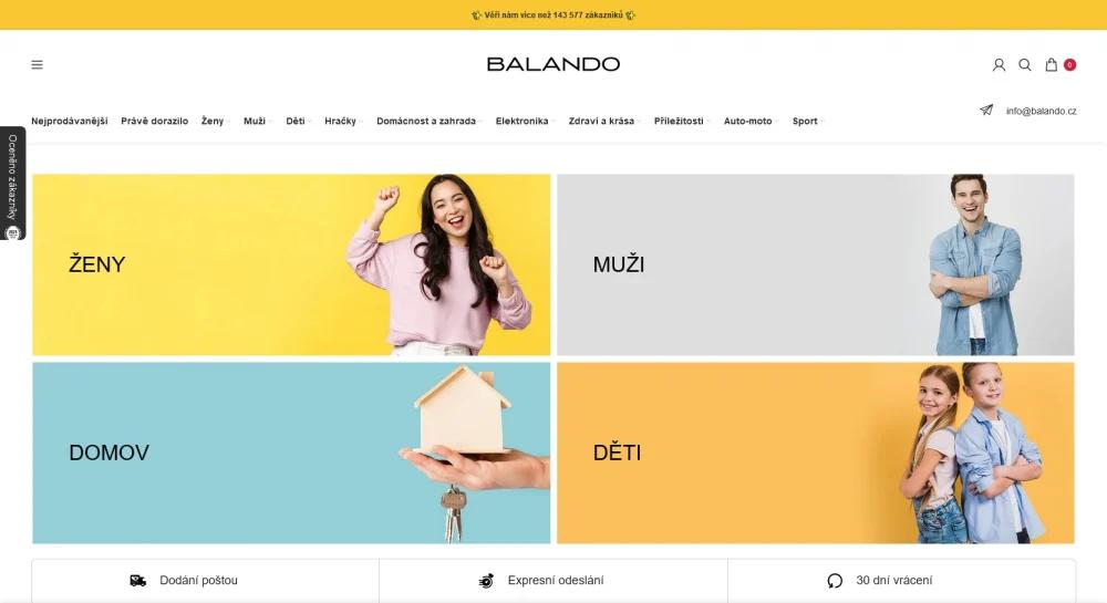 Na první pohled vypadá e-shop Balando dokonale.